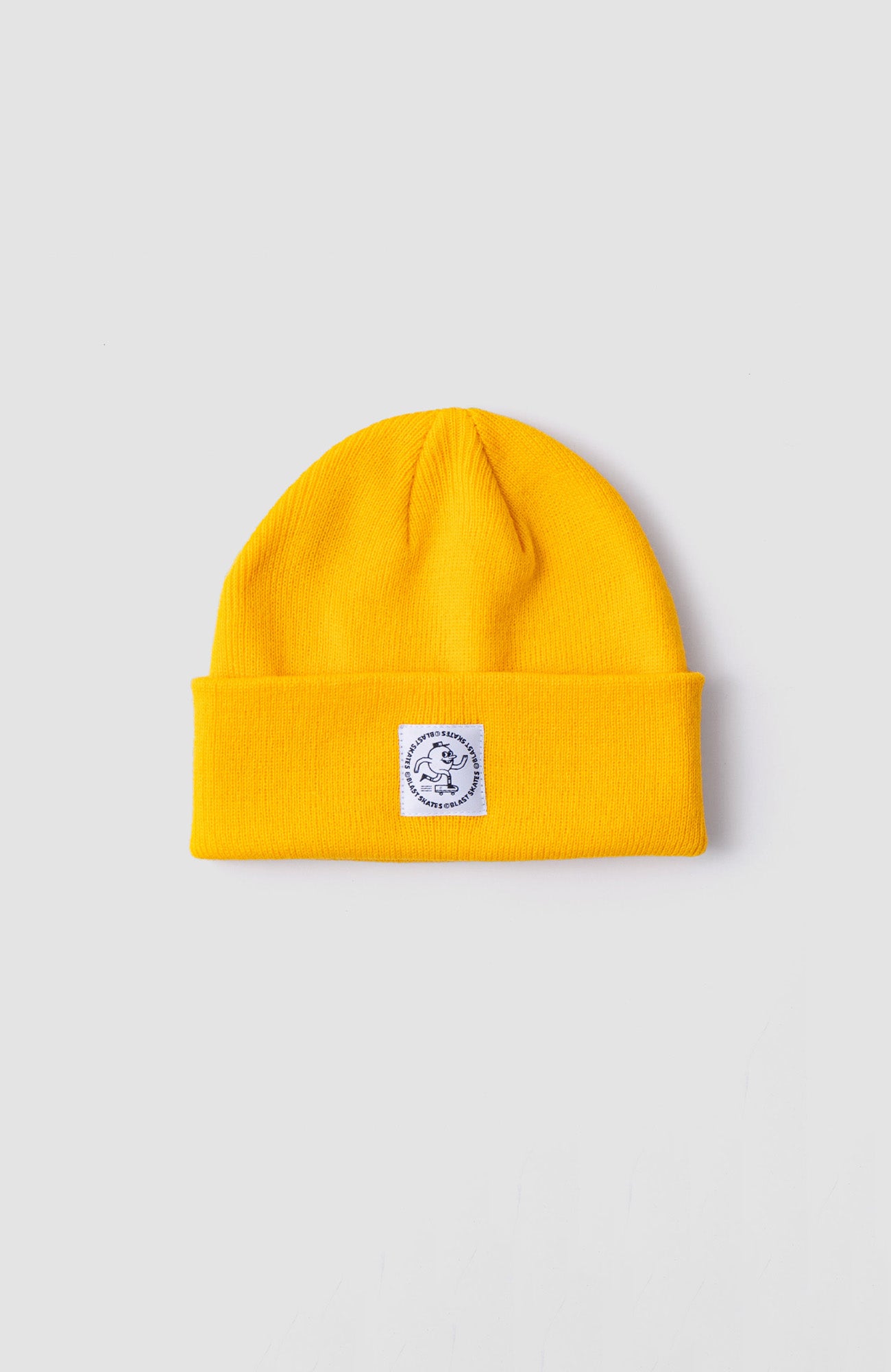 YELLOW ROUND LOGO BEANIE