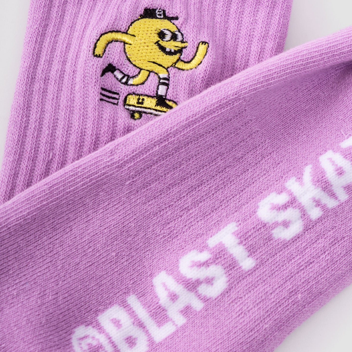 EMBROIDERED MASCOT SOCKS, Lilac 