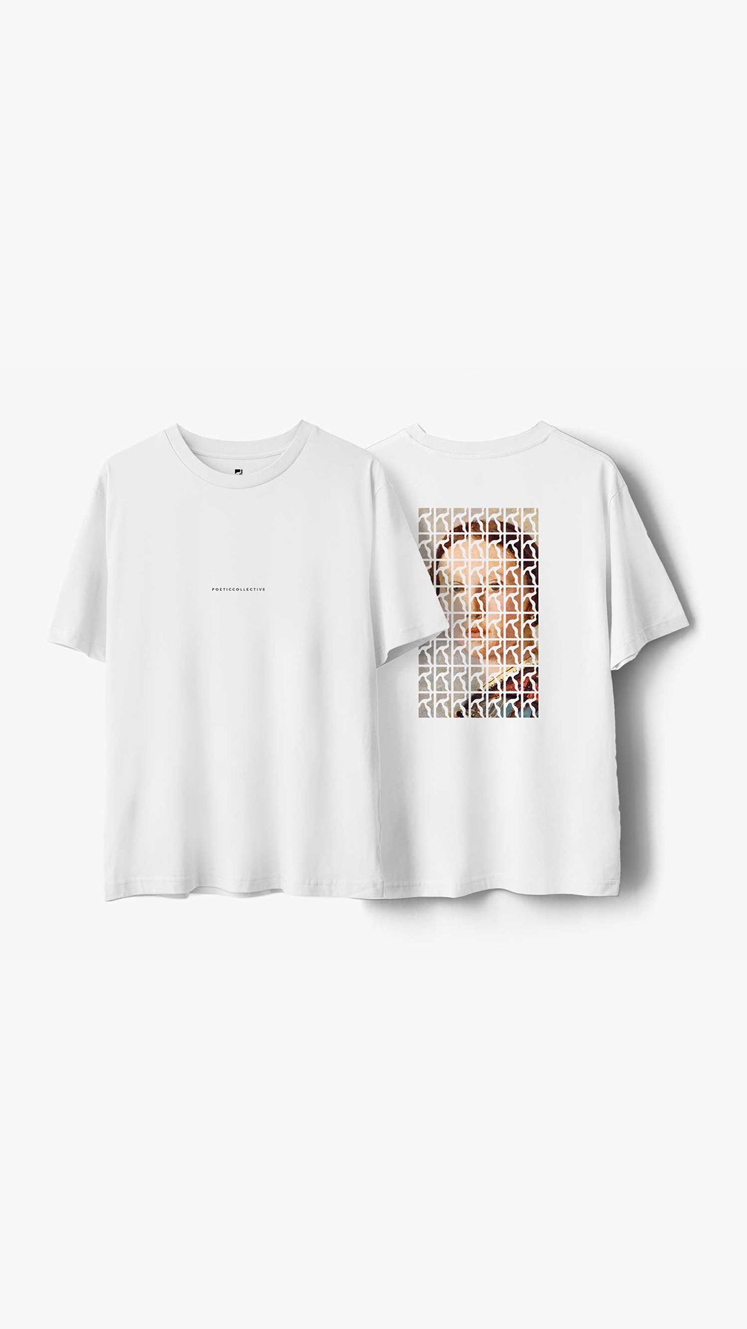 Logo Repeat Painting, T-Shirt - White