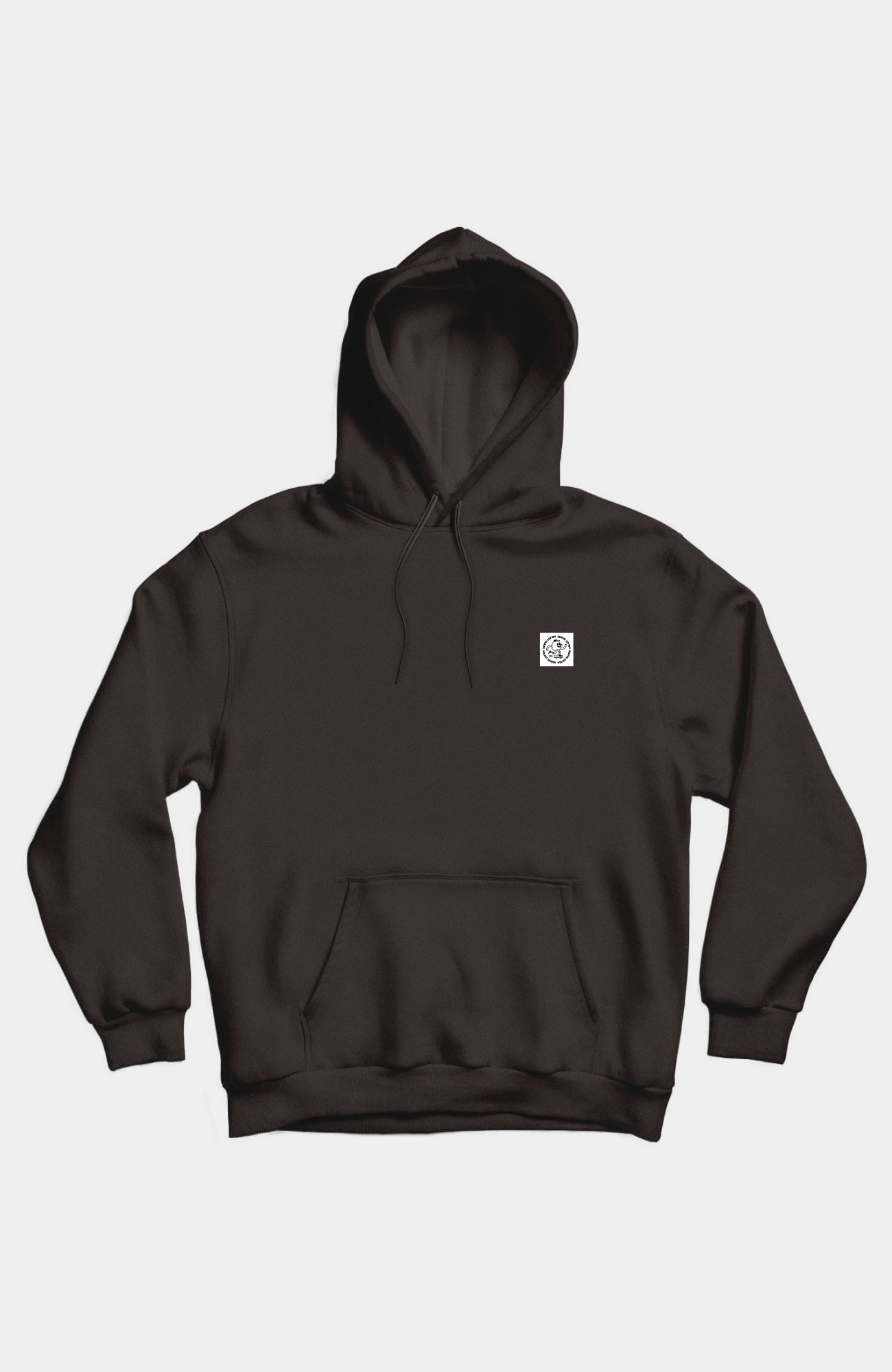 ROUND LOGO HOODY - CHARCOAL