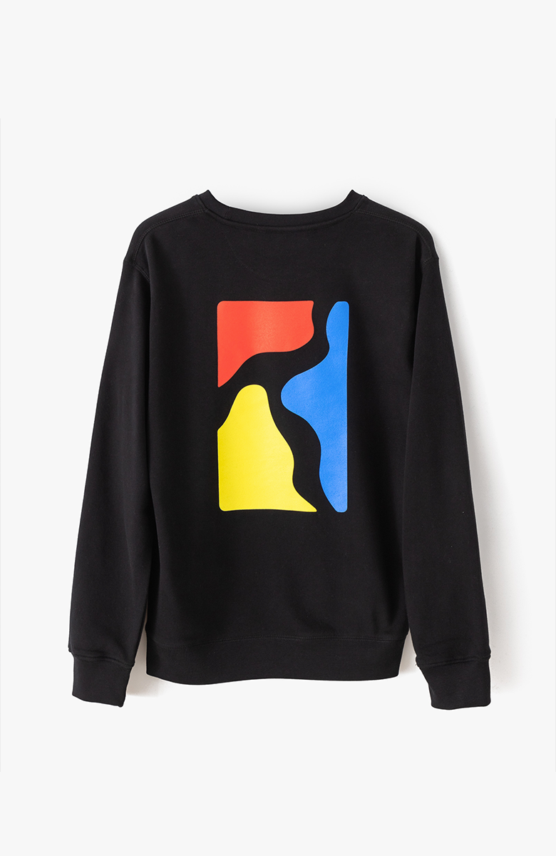 Color logo crewneck