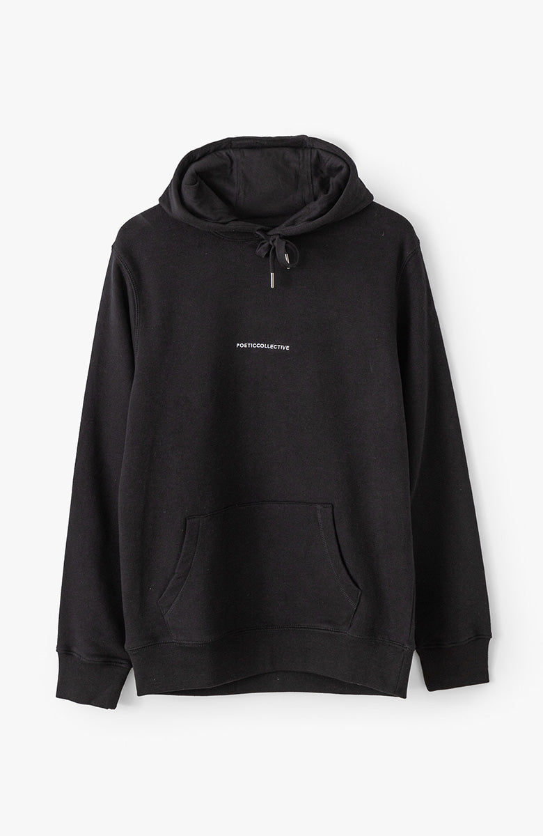 Box Hoodie - Black / white