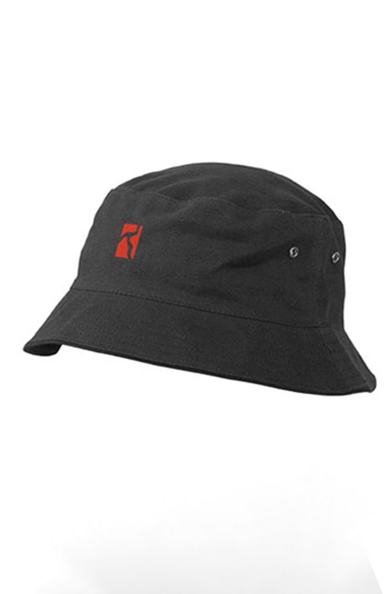 Bucket Hat - black - red