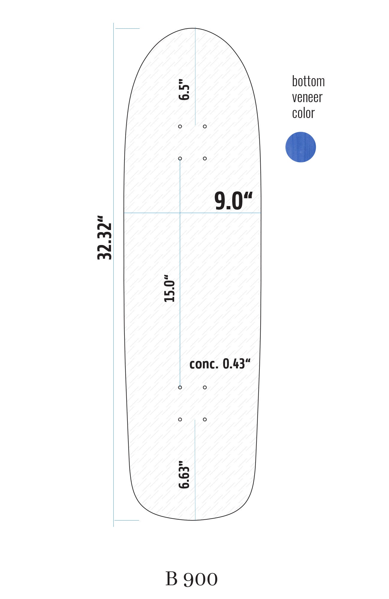 B900 Special Shape Blank Deck 