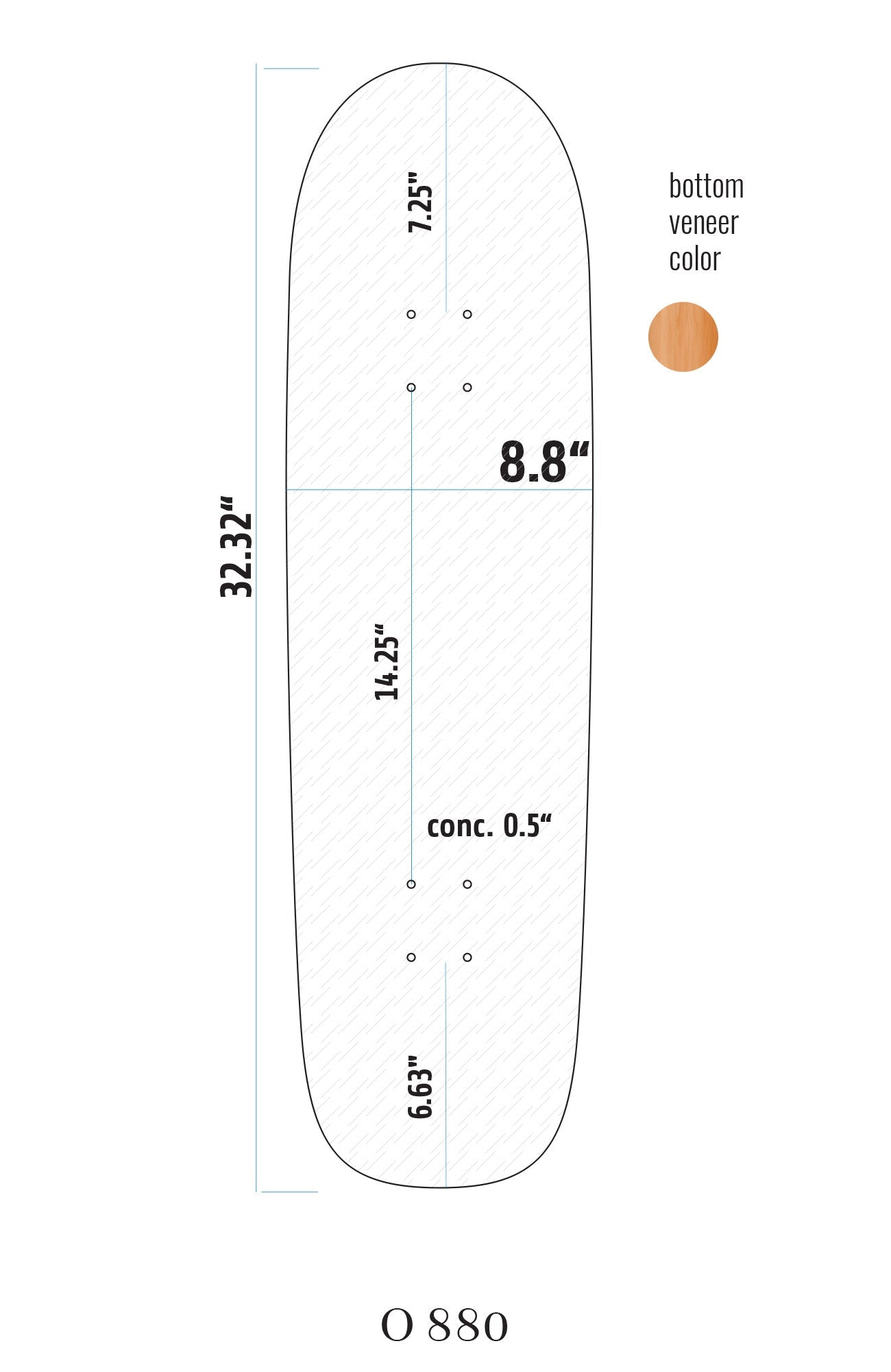 O880 Special Shape Blank Deck 