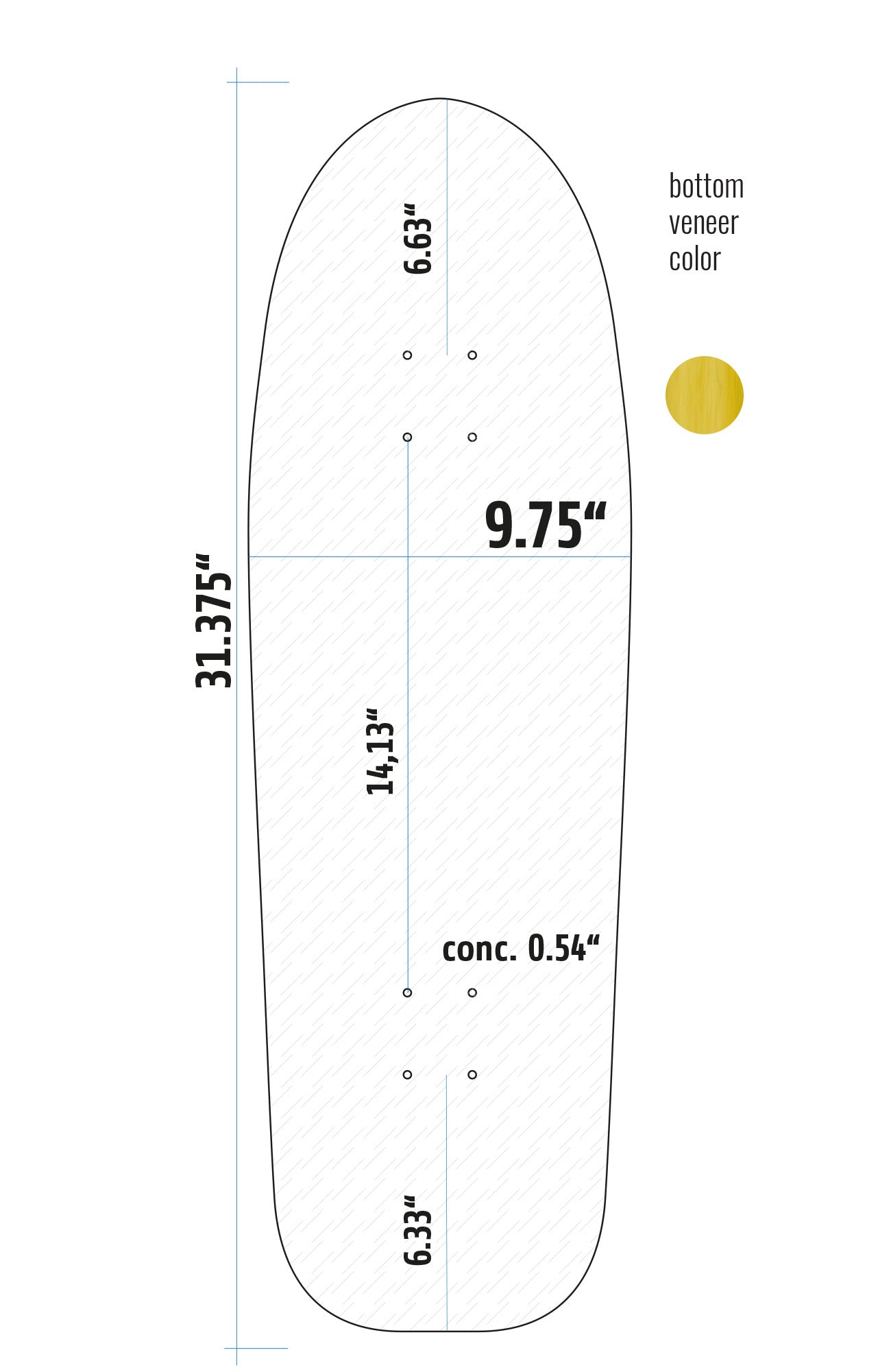 Special Shape Y975 Blank Deck