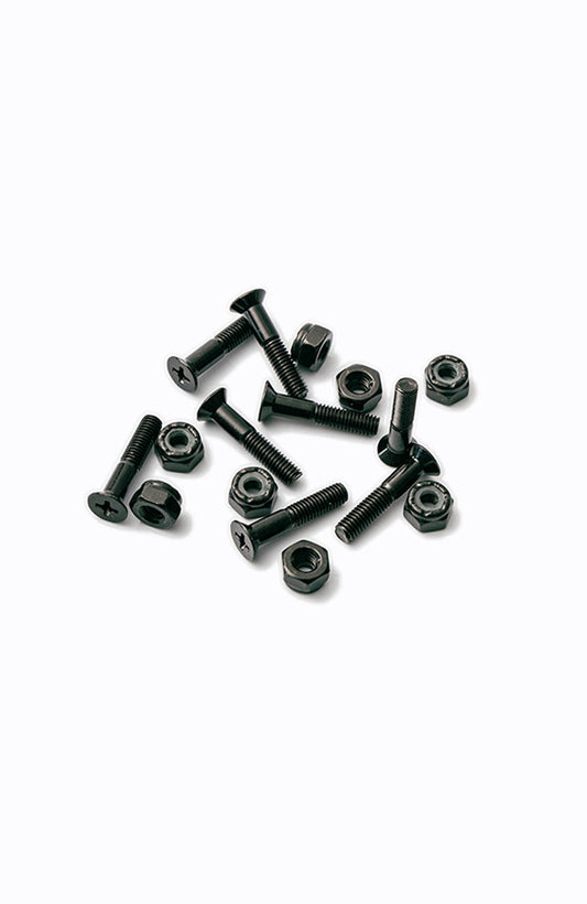 1" mounting set - Phillips, all black